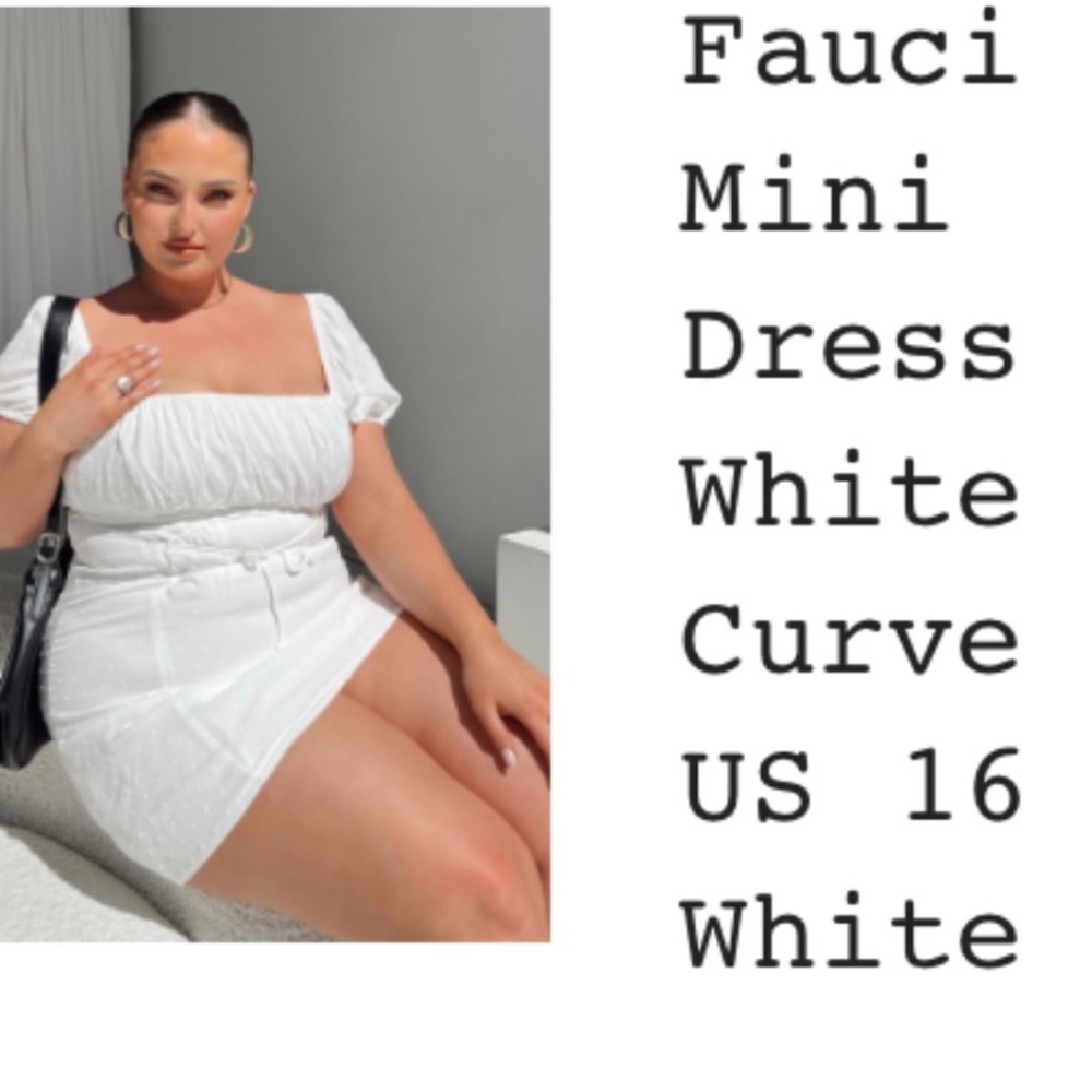 Princess Polly Fauci Dress White Curve